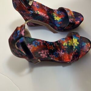 Floral Women's Wedge Sandals